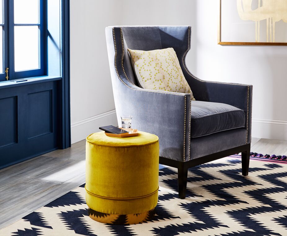 Limited to an accent color, bright yellow generates cheer rather than angst.  
